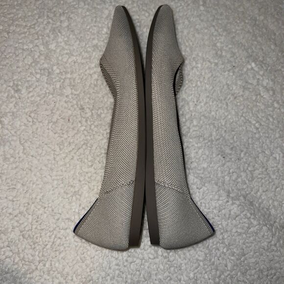 ROTHY'S Womens Size 12 The Point Ballet Flats Shoes Birdseye Gray Comfort - Picture 10 of 11